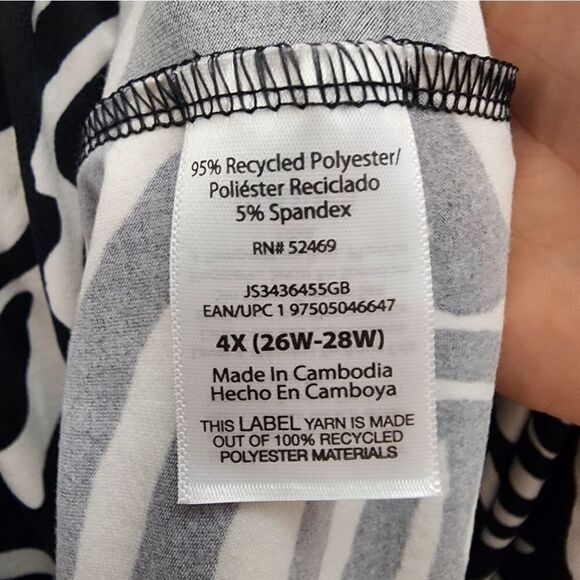 Nwt Joyspun Women's Plus Size Sleeveless Knit Chemise with Ruffle Hem, Size 4XL - Picture 8 of 9